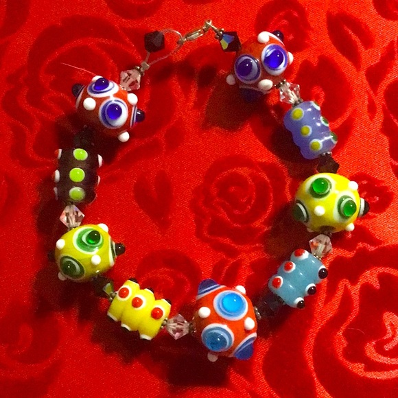 Handcrafted Future Inspired Shapes Bracelet - Picture 1 of 5